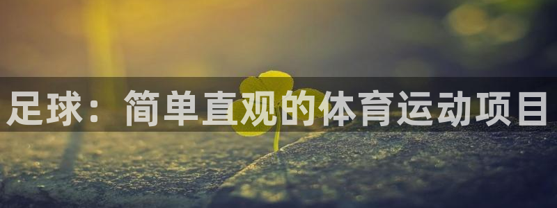 yy易游官方正版app集团官网首页网址：足球：简单直观的体育