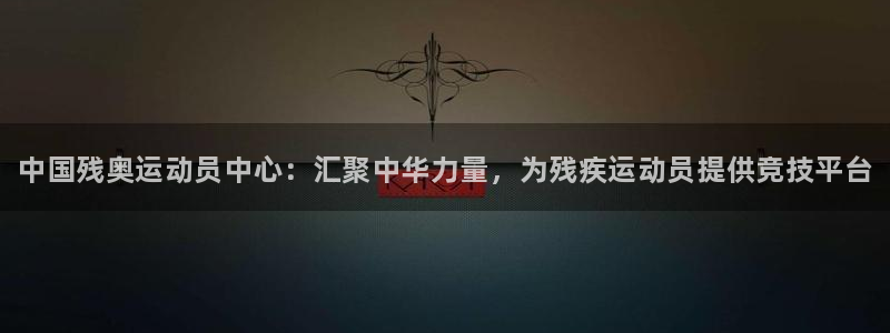 yy易游官方正版app集团logo：中国残奥运动员中心：汇聚